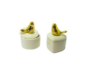  ENFEITE CERAMICO DECORATIVO 10X8X8CM