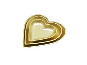  ENFEITE DECORATIVO EM MADEIRA C/ 3PÇS P.M.G  24,5 X 25 X 3CM